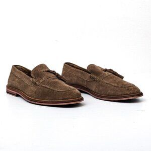 Walk London Men Tan Suede Dress Tassel Shoes Size 8